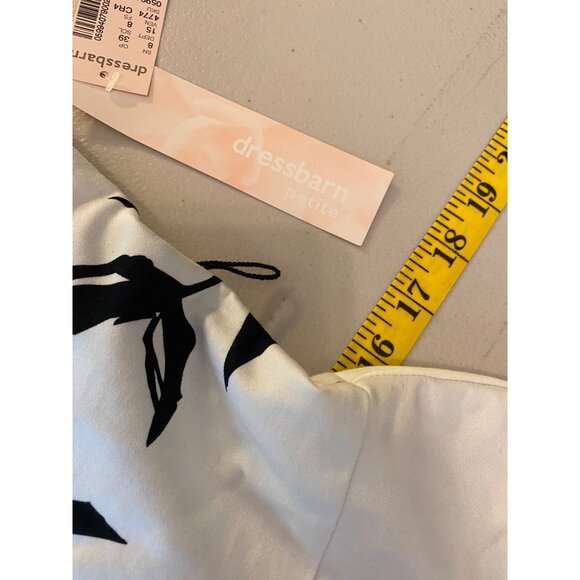 NWT Dressbarn Dress Floral Print Spaghetti Strap Fit & Flare Dress 8 Petite - Picture 10 of 12